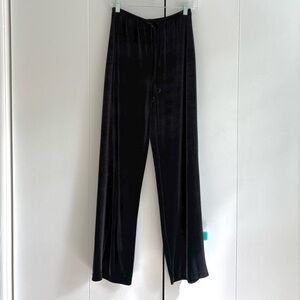 90s Vintage Totonko Black Velvet Wide-leg Pants Size Small
